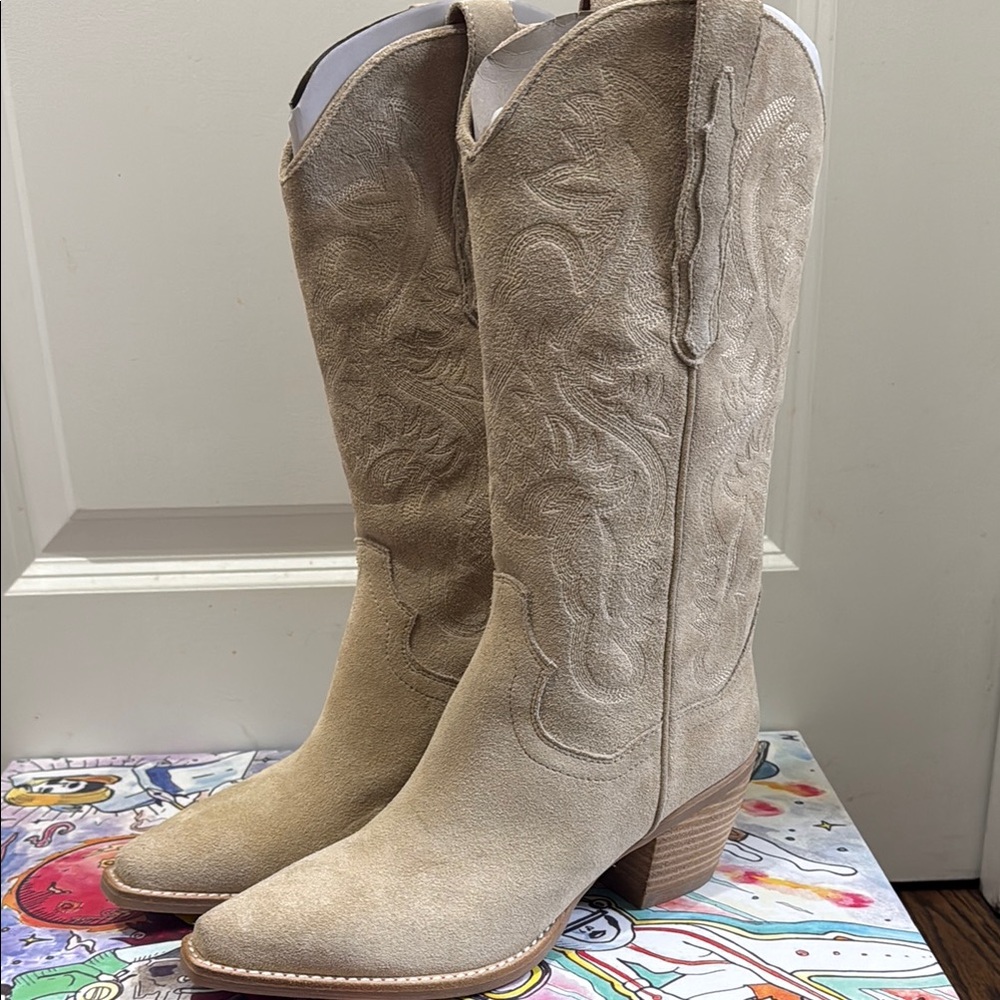 Jeffrey Campbell Daggett Cowgirl Boots Free People NWOB